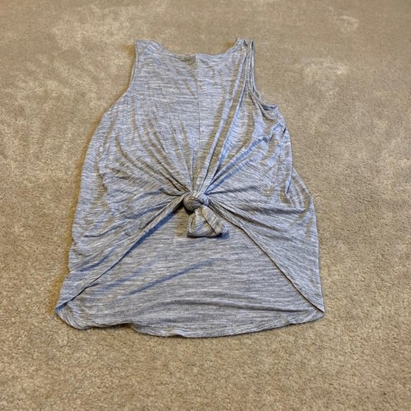 Two Old Navy Gray Tank Tops with Sayings Sizes S/M - Picture 8 of 14